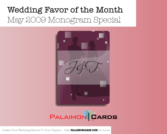 May Wedding Favors Playing Card of the Month